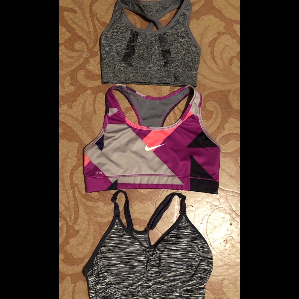 Pack of three sports bras - size small